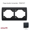 Plaque double horizontale 70921TAT