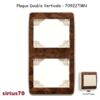 Plaque double verticale 70922TMN