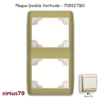 Plaque double verticale 70922TBO