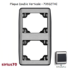 Plaque double verticale 70922TAI