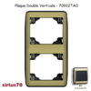 Plaque double verticale 70922TAO