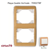 Plaque double verticale 70922TBF