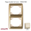 Plaque double verticale 70922TMO