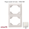 Plaque double verticale 70922TBR
