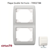 Plaque double verticale 70922TBB