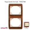 Plaque double verticale 70922TMG