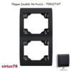 Plaque double verticale 70922TAT