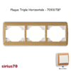 Plaque triple horizontale 70931TBF