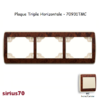 Plaque triple horizontale 70931TMC