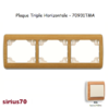 Plaque triple horizontale 70931TMA