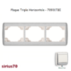 Plaque triple horizontale 70931TBI
