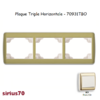 Plaque triple horizontale 70931TBO