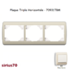 Plaque triple horizontale 70931TBM