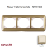 Plaque triple horizontale 70931TMO