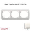 Plaque triple horizontale 70931TBB