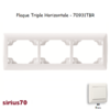 Plaque triple horizontale 70931TBR