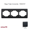 Plaque triple horizontale 70931TAT