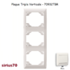 Plaque triple verticale 70932TBR