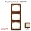 Plaque triple verticale 70932TMN