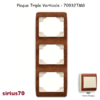 Plaque triple verticale 70932TMG