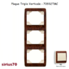 Plaque triple verticale 70932TMC