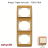 Plaque triple verticale 70932TMA