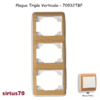 Plaque triple verticale 70932TBF