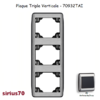 Plaque triple verticale 70932TAI