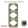 Plaque triple verticale 70932TAO