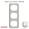 Plaque triple verticale 70932TBI