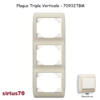 Plaque triple verticale 70932TBM