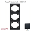 Plaque triple verticale 70932TAT