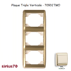 Plaque triple verticale 70932TMO