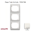 Plaque triple verticale 70932TBB