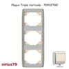Plaque triple verticale 70932TMI