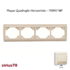 Plaque quadruple horizontale 70941TMF