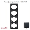 Plaque quadruple verticale 70942TAT
