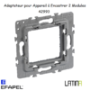 Adaptateur pour Appareil à Encastrer 2 Modules sans Griffes 42993