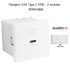 Chargeur USB Type C Power Delivery - 2 Modules 65W 45396SBM