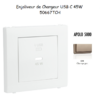 Enjoliveur pour Chargeur USB Type C Power Delivery 45w 50667TCH