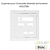 Enjoliveur pour commande générale de persienne Logus 90311TBR Blanc