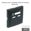 Enjoliveur pour commande loale de persienne Logus 90312TIS Gris