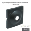 Enjoliveur pour poussoir à clé Logus 90351TIS Gris