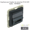 Enjoliveur pour Coupleur de connecteurs FO Logus 90448SIS Gris