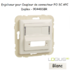 Enjoliveur pour Coupleur de connecteurs FO Logus 90448SBR Blanc