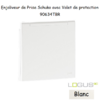 Enjoliveur pour Prise de courant schuko avec volet de protection Logus 90634TBR Blanc