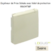 Enjoliveur pour Prise de courant schuko avec volet de protection Logus 90634TMF Ivoire