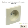 Doigt pour prise de courant française LOGUS 90652TPE Perle