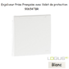 Enjoliveur pour Prise de courant française avec volet de protection Logus 90654TBR Blanc
