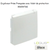 Enjoliveur pour Prise de courant française avec volet de protection Logus 90654TGE Glace